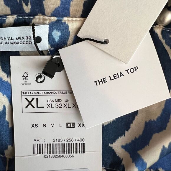 Zara Womens XL The Leia Crop Top NWT - Picture 14 of 15